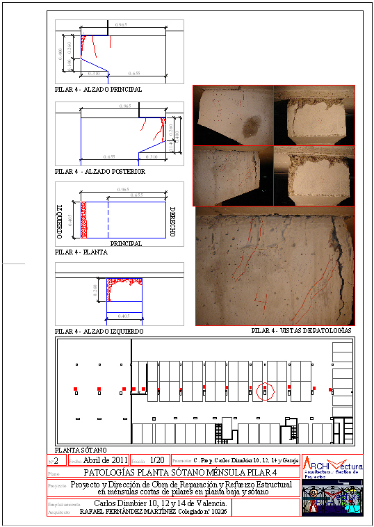 Proyecto de Reparación y Refuerzo Estructural en Ménsulas Cortas de