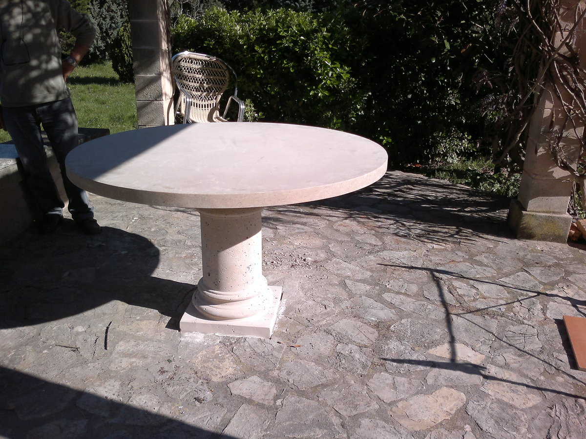 Mesa con pie