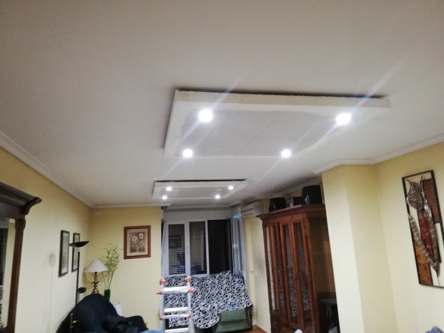 MONTAJE DE ISLAS DE PLADUR Y LUCES LED EMPOTRADAS