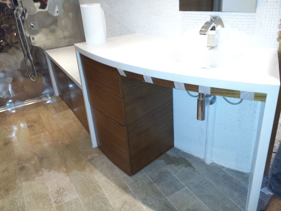 Mueble de baño a medida de Iroko 
