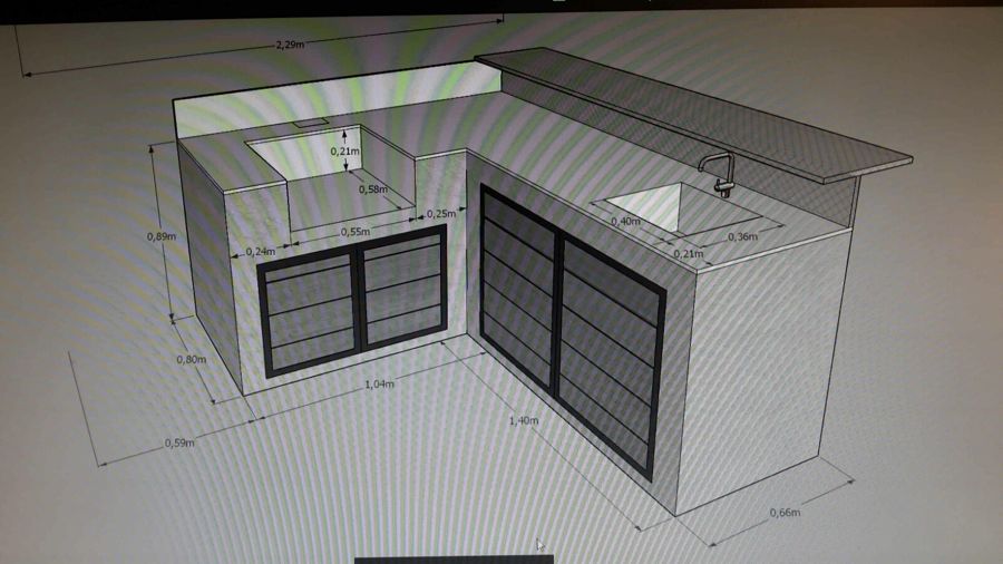MUEBLE DE BARBACOA