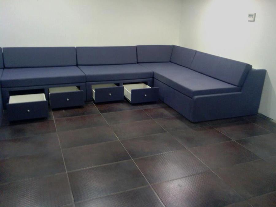 MUEBLE SOFA A MEDIDA CON CAJONES