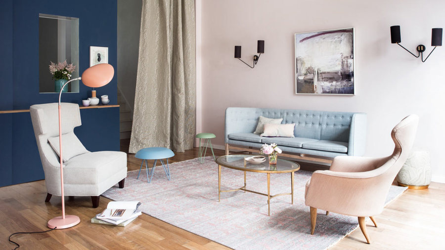 pantones de 2016 combinados con tonos pastel y marino
