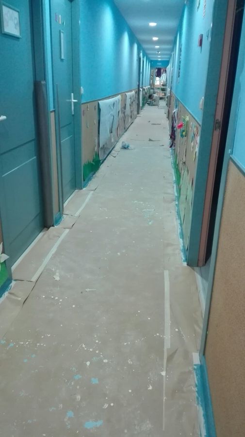 Pasillo del colegio