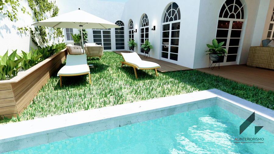 Foto: Salón de Verano +piscina de AG Interiorismo #1637523 - Habitissimo