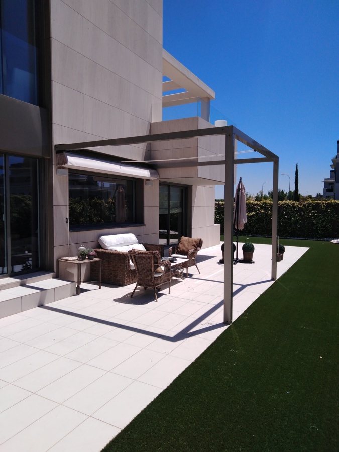Pérgola terminada