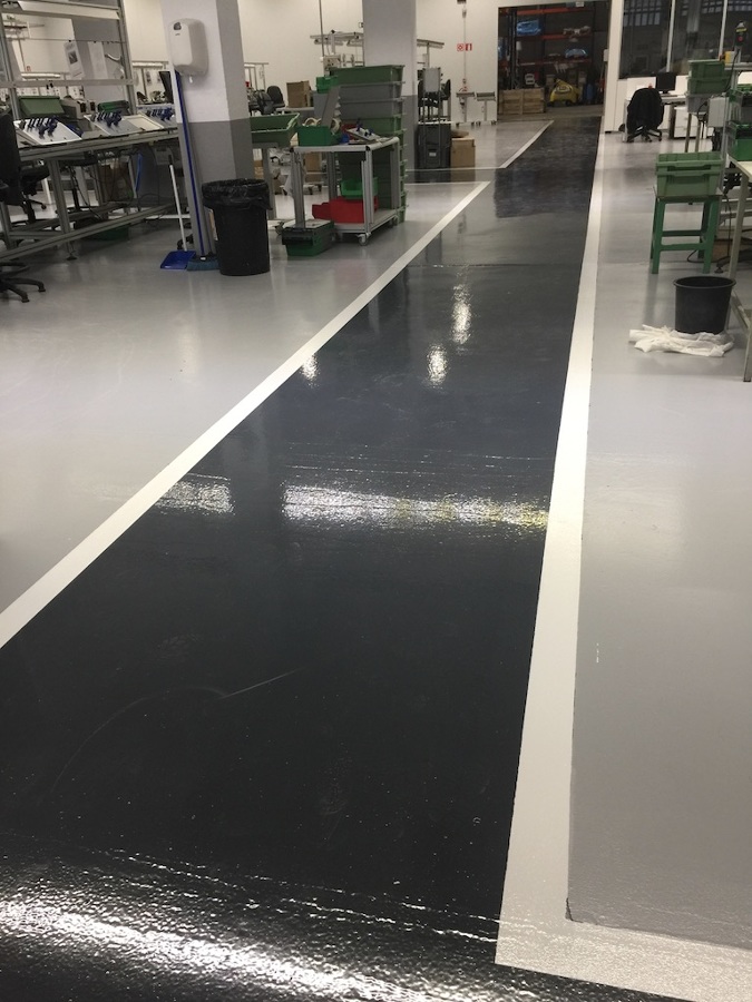 PINTADO DE SUELOS EN NAVE DE GIPUZKOA