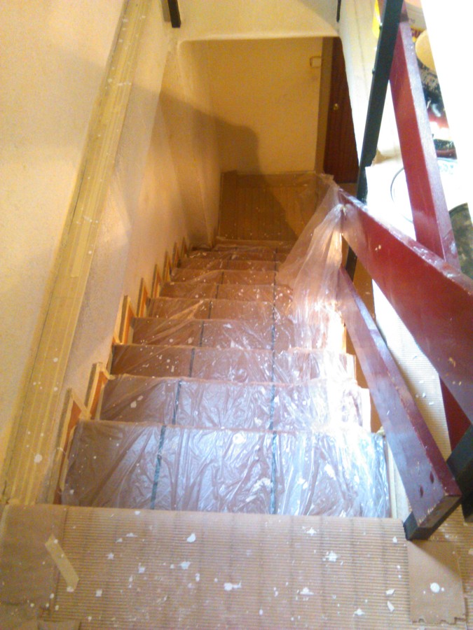 pintura de escalera de comunidad
