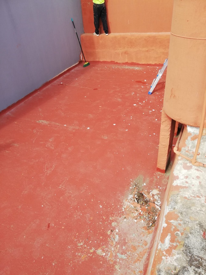Pintura de exterior de vivienda y muros laterales