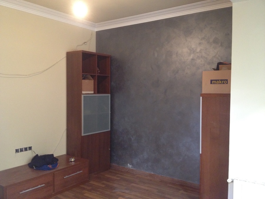 Pintura decorativa metalizada 