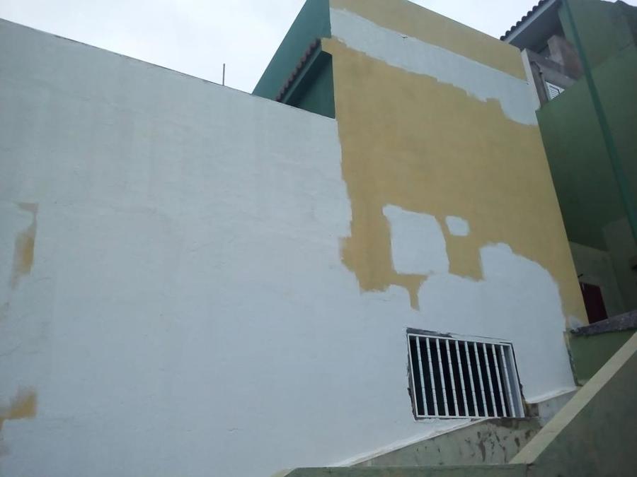 pintura exterior de fachada pared lateral