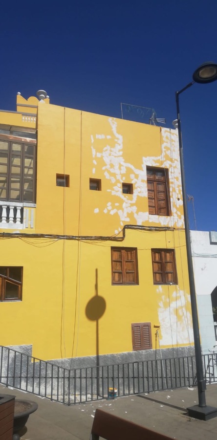Pintura exterior de fachada, reparación de superficies