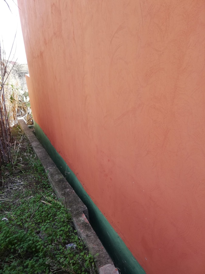 Pintura exterior de vivienda muros laterales