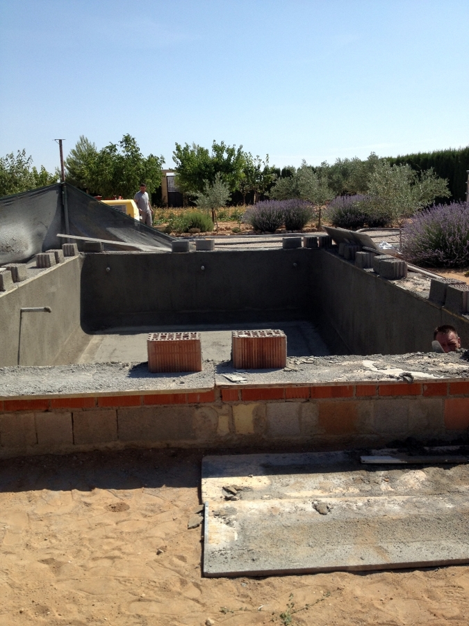 Piscina en ejecución
