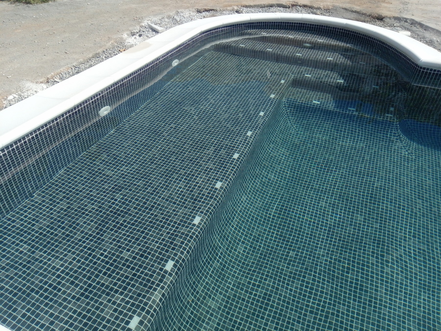 Piscina en funcionamiento.