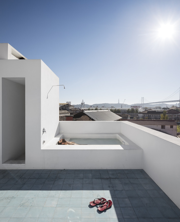 Piscina en terraza 