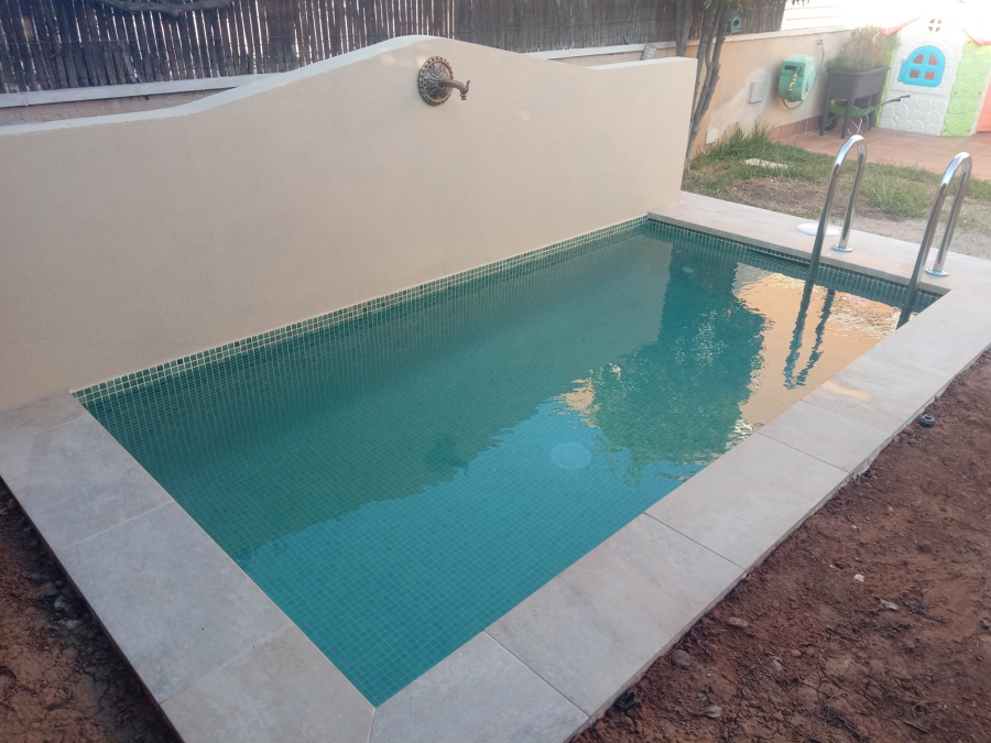 Piscina terminada.