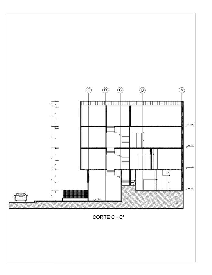 Plano corte C - C'