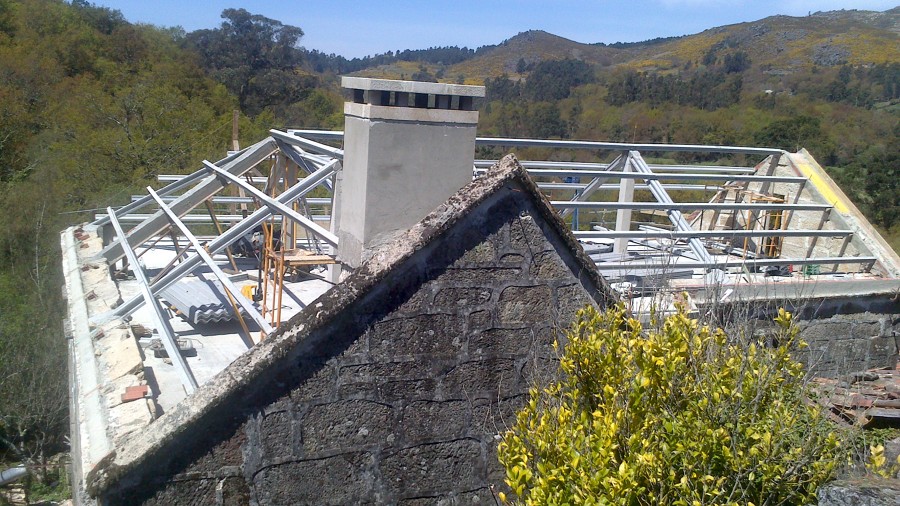 Planta de cubierta de 163m2