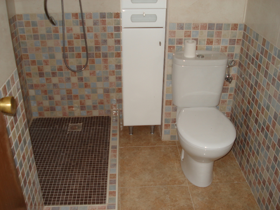 Plato de obra y wc