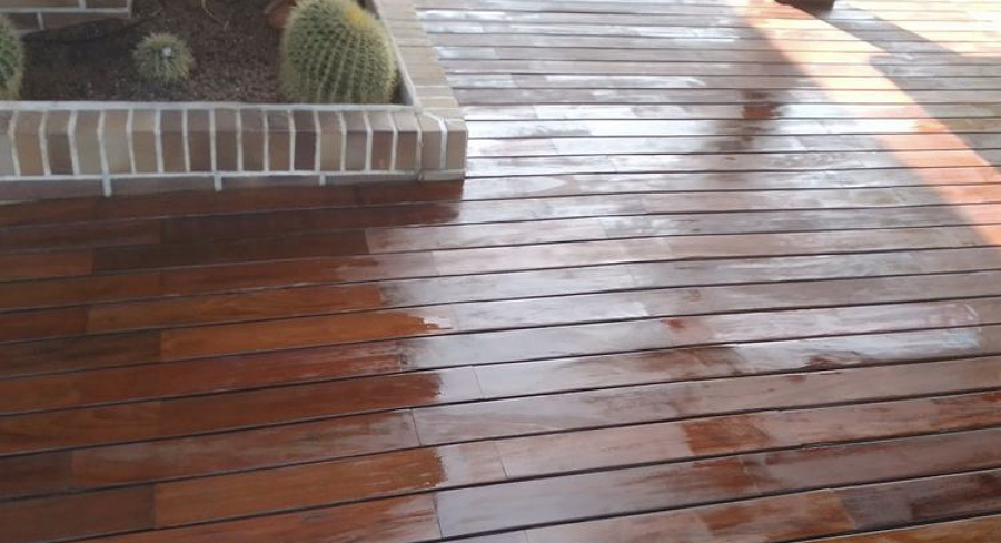 Preparación de exterior de piscina