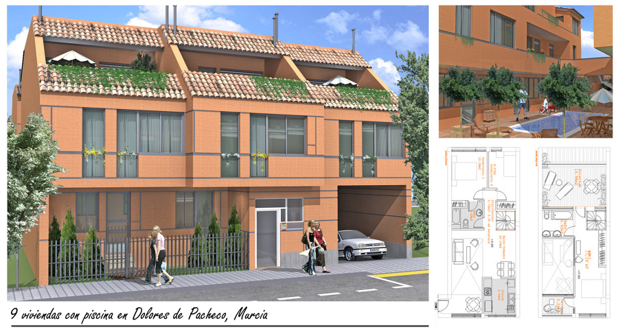 Promoción de 9 Viviendas con Piscina y Garaje | Ideas Arquitectos