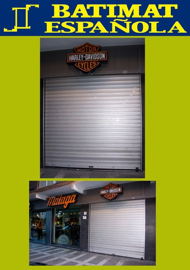 Puerta enrollables de aluminio 