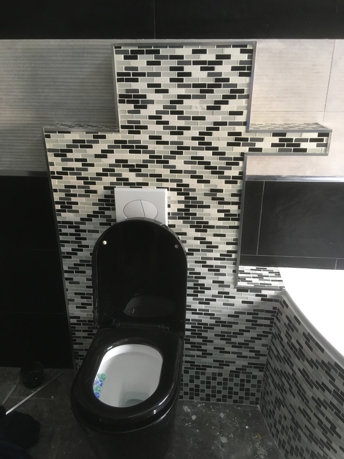 Reforma baño wc empotrado