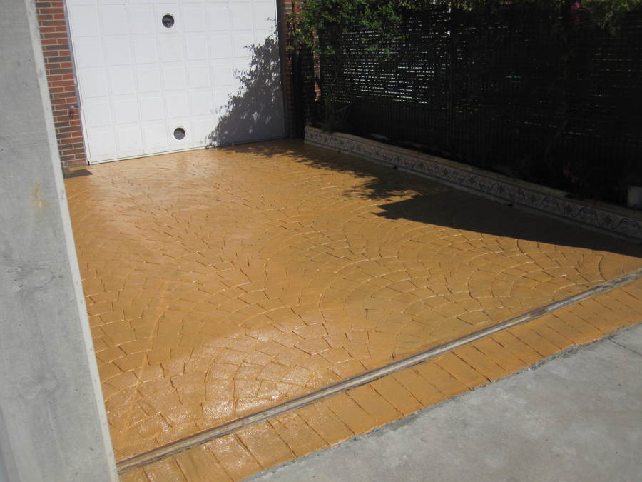 rehabilitación de hormigón impreso.