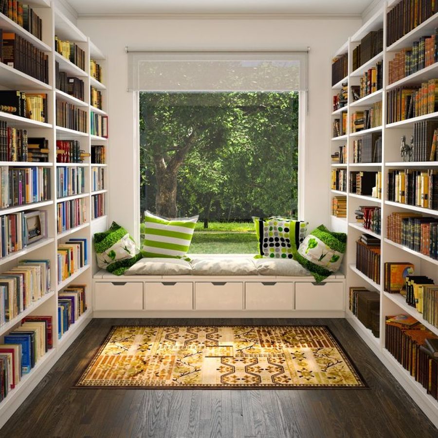 zona de lectura en casa