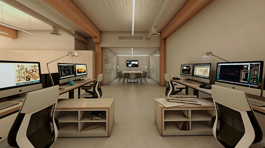 render 3d oficinas