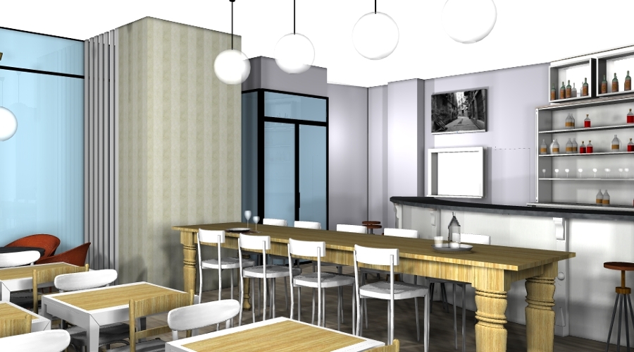 Render detalle mesa alta