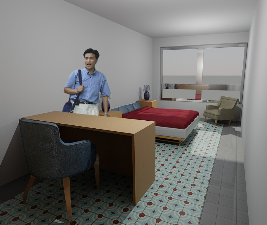 Render interior habiatación