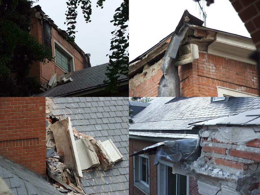 REPARACION DE CORNISAS Y FACHADAS EN MAL ESTADO EDIFICIO INIA COMPLEJO PALACIO DE LA MONCLOA  