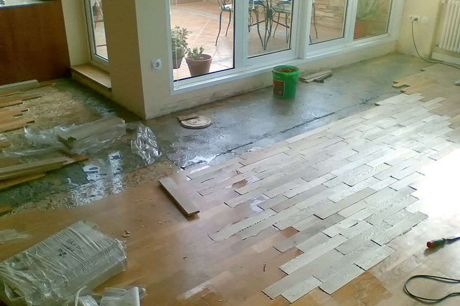 Reparación por inundación.