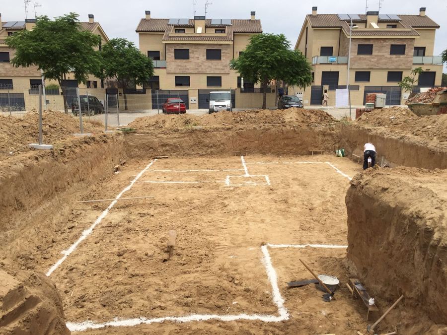 Replanteo de excavación