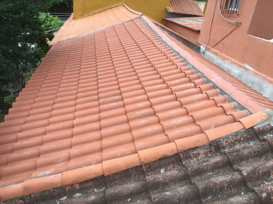 Restauracion de tejado en mal estado