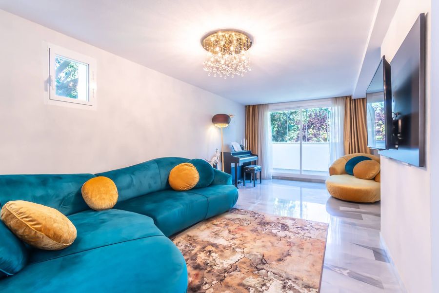 Salón con piano