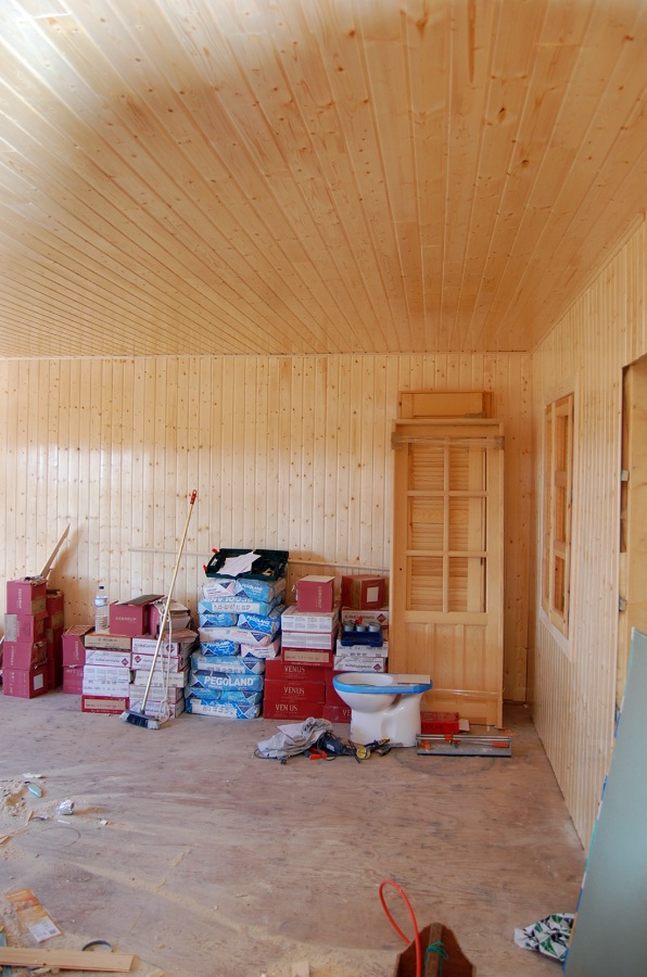 salón durante la obra