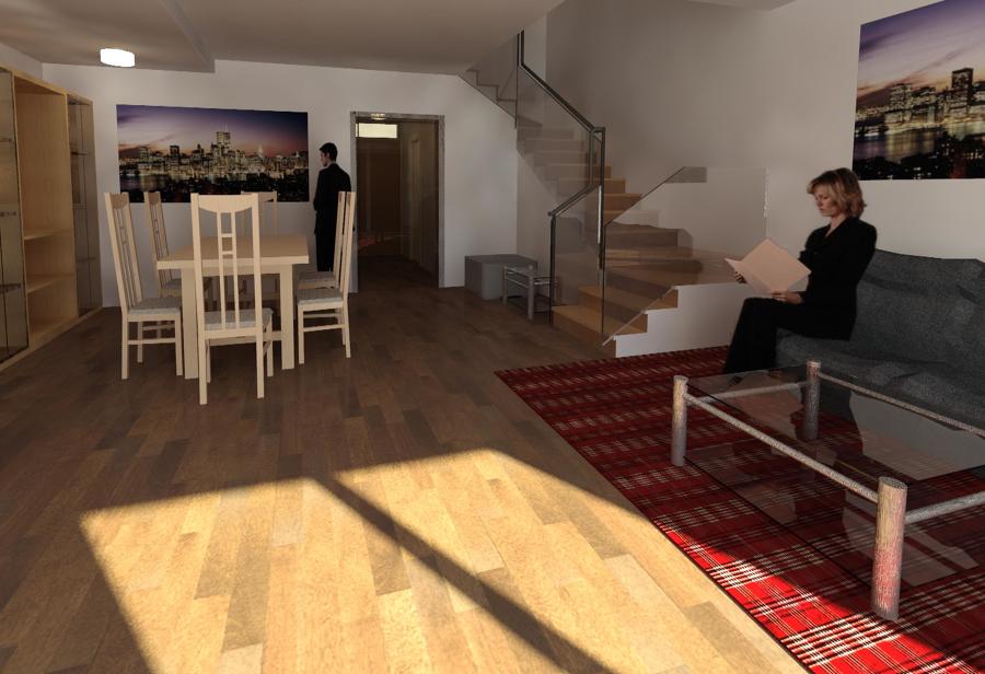 Salón. Escalera que comunica con zona de noche