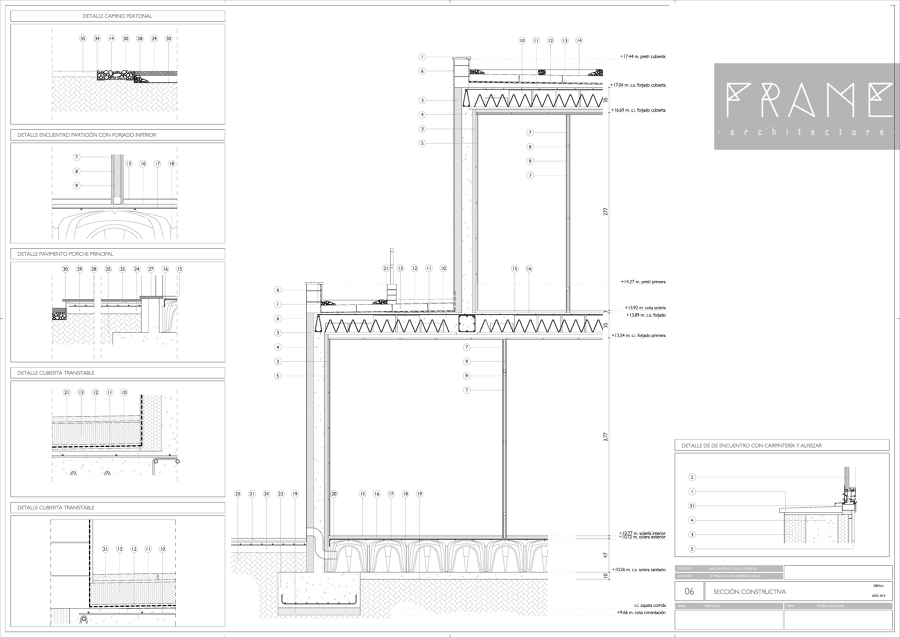 Sección constructiva