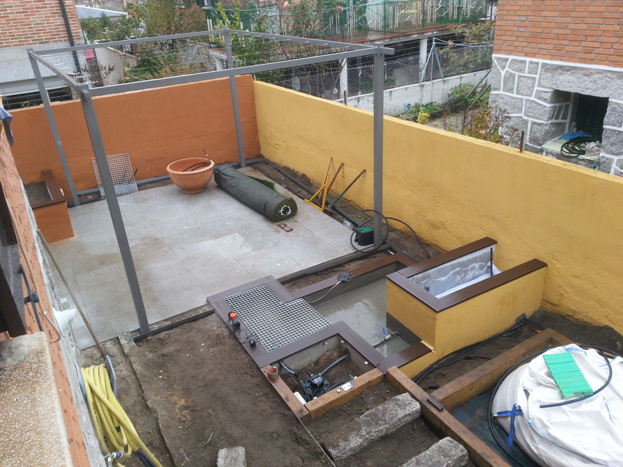 Solados, pérgola, pintura...