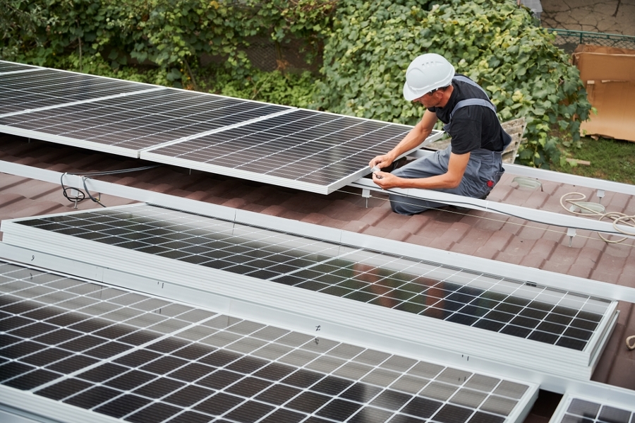 soportes para placas solares inclinadas
