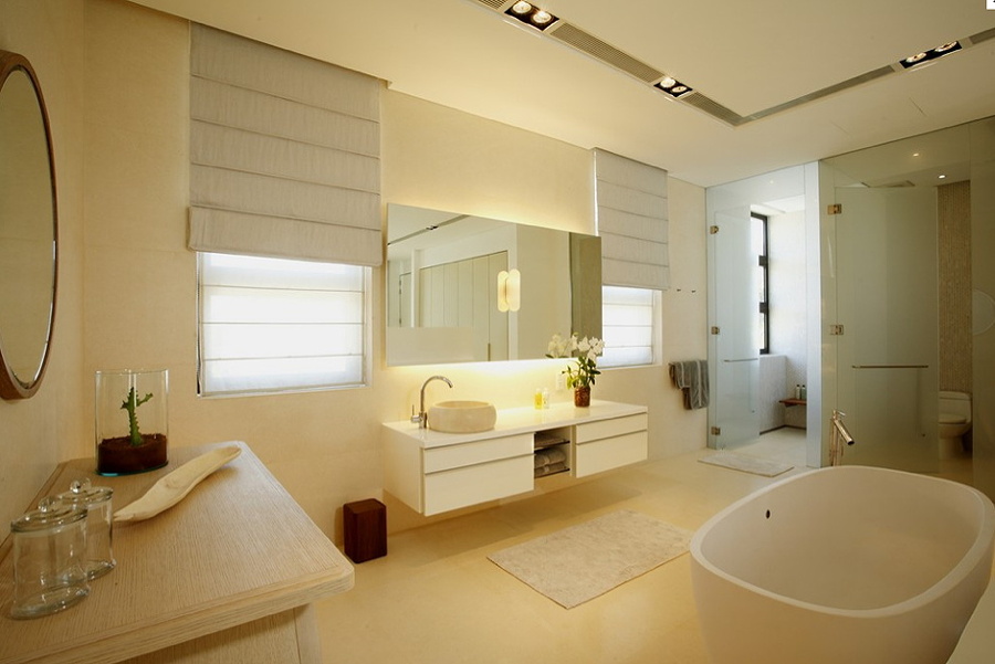 Foto: Baño Espacioso Color Crema #836460 - Habitissimo