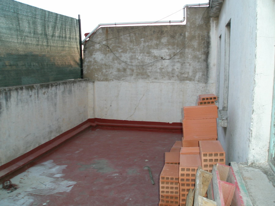terraza antes de realizar la reforma 