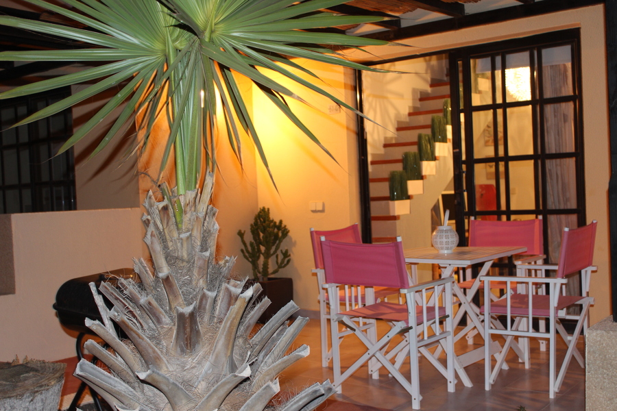 Terraza decorada