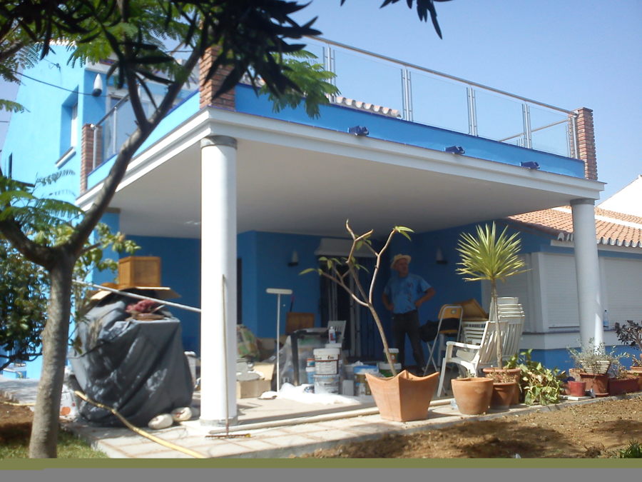 terraza en chalet