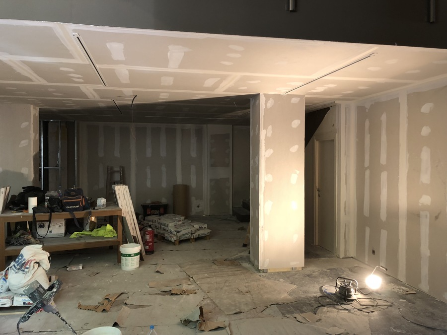 tienda en obras