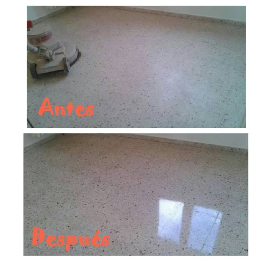 Trabajos de  pulido, diamantado y cristalizado de mármol y terrazo.