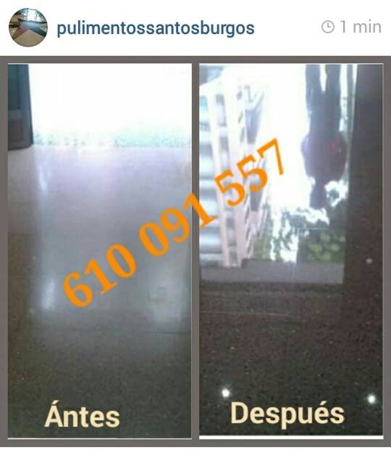 Trabajos de  pulido, diamantado y cristalizado de mármol y terrazo.